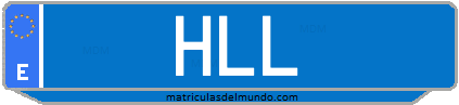 Matrícula de taxi HLL