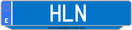 Matrícula de taxi HLN