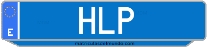 Matrícula de taxi HLP