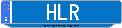 Matrícula de taxi HLR