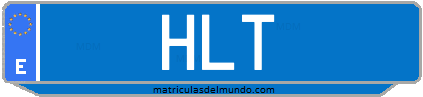 Matrícula de taxi HLT