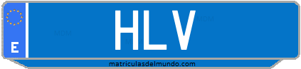 Matrícula de taxi HLV