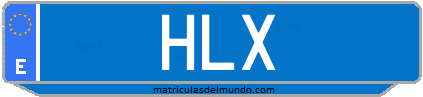 Matrícula de taxi HLX