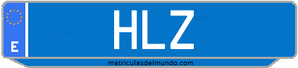 Matrícula de taxi HLZ