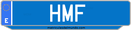 Matrícula de taxi HMF