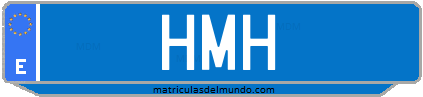 Matrícula de taxi HMH