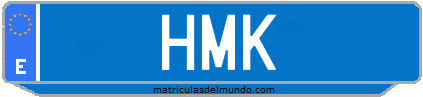 Matrícula de taxi HMK