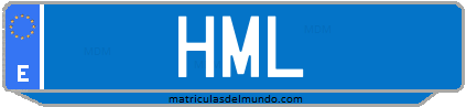 Matrícula de taxi HML