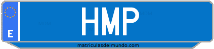 Matrícula de taxi HMP