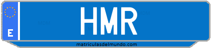 Matrícula de taxi HMR