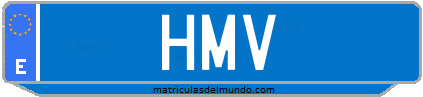 Matrícula de taxi HMV