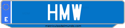 Matrícula de taxi HMW