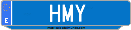 Matrícula de taxi HMY