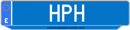 Matrícula de taxi HPH