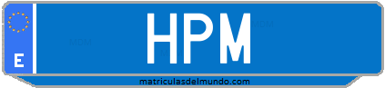 Matrícula de taxi HPM