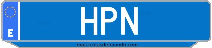 Matrícula de taxi HPN