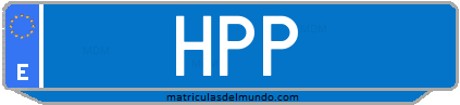 Matrícula de taxi HPP