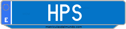 Matrícula de taxi HPS