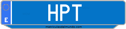 Matrícula de taxi HPT
