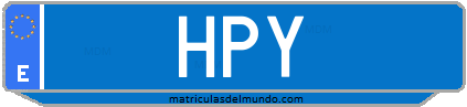 Matrícula de taxi HPY