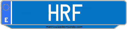 Matrícula de taxi HRF