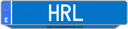 Matrícula de taxi HRL