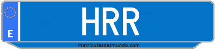 Matrícula de taxi HRR