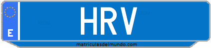 Matrícula de taxi HRV