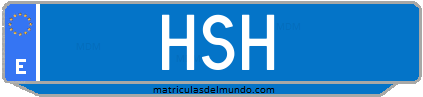 Matrícula de taxi HSH