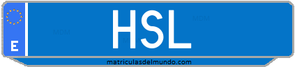 Matrícula de taxi HSL