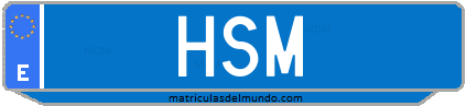 Matrícula de taxi HSM
