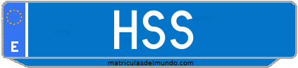 Matrícula de taxi HSS