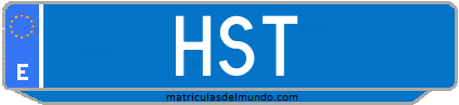 Matrícula de taxi HST