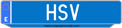 Matrícula de taxi HSV