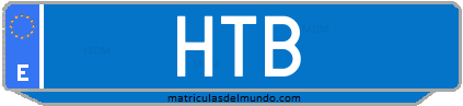 Matrícula de taxi HTB