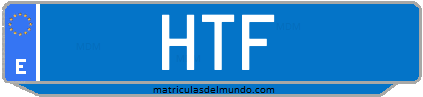 Matrícula de taxi HTF