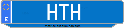 Matrícula de taxi HTH