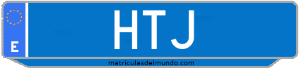 Matrícula de taxi HTJ