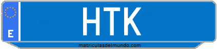 Matrícula de taxi HTK