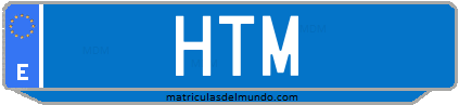 Matrícula de taxi HTM