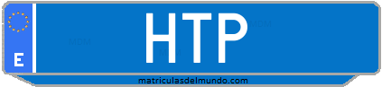 Matrícula de taxi HTP