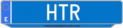 Matrícula de taxi HTR