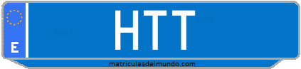 Matrícula de taxi HTT