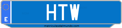 Matrícula de taxi HTW