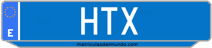 Matrícula de taxi HTX