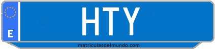 Matrícula de taxi HTY