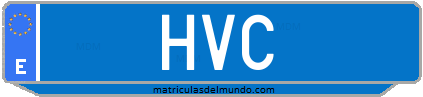 Matrícula de taxi HVC