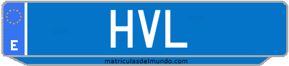 Matrícula de taxi HVL