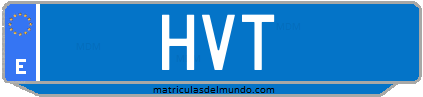 Matrícula de taxi HVT