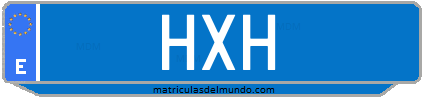 Matrícula de taxi HXH
